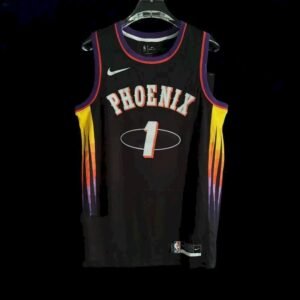 Maillot Homme Devin Booker Black 2021-22 Swingman Team Jersey – City Edition