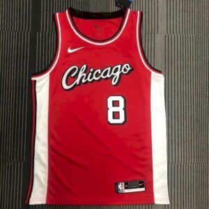 Maillot Homme Zach LaVine Red 2021-22 Swingman Team Jersey – City Edition