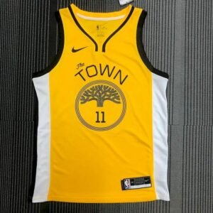 Maillot Homme Klay Thompson V-neck Yellow Player Jersey – Statement Edition