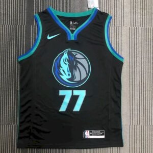 Luka Don?i? Mens Black Swingman Team Jersey – City Edition