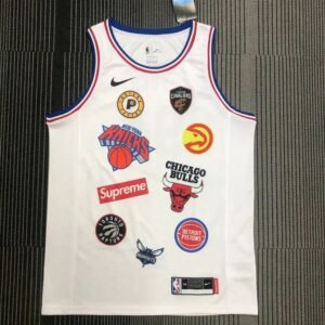 Maillot Homme Co-branded White Swingman Player Jersey – Limited Edition