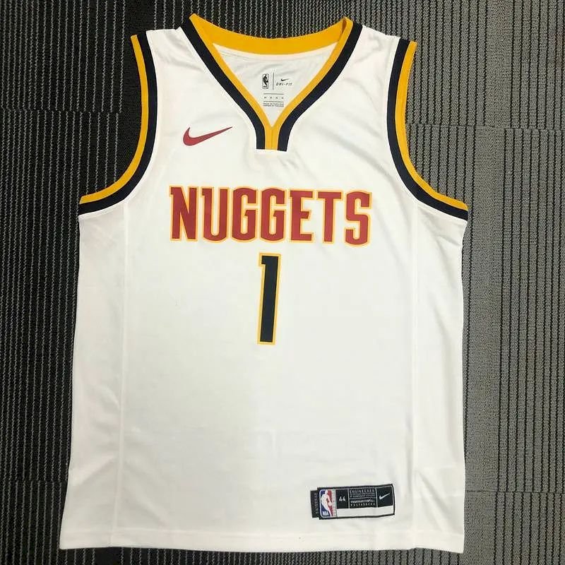 Maillot Homme Michael Porter Jr. White Swingman Player Jersey – Association Edition