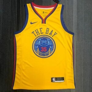 Maillot Homme Kevin Durant Yellow Swingman Player Jersey – City Edition