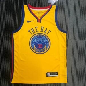 Maillot Homme Stephen Curry Yellow Swingman Player Jersey – City Edition