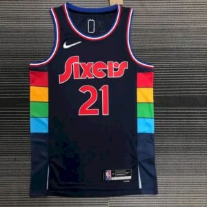 Maillot Homme Joel Embiid Black Team Jersey – 75th Anniversary City Edition