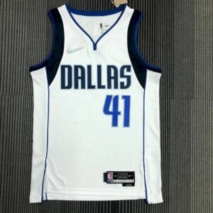 Maillot Homme Dirk Nowitzki White Team Jersey – 75th Anniversary Edition