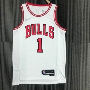 Maillot Homme Derrick Rose White Team Jersey – 75th Anniversary Edition