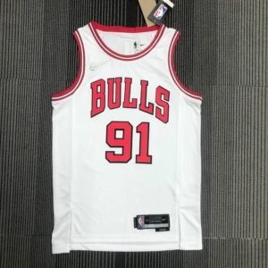 Maillot Homme Dennis Rodman White Team Jersey – 75th Anniversary Edition