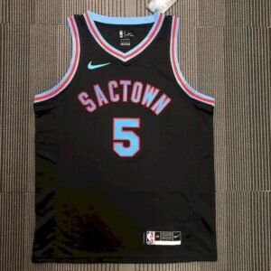 Maillot Homme De??Aaron Fox Black Team Jersey – City Edition