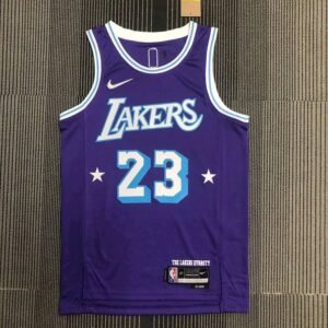 Maillot Homme LeBron James Purple Team Jersey – 75th Anniversary City Edition