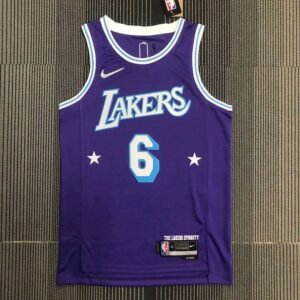 Maillot Homme LeBron James Purple Team Jersey – 75th Anniversary City Edition