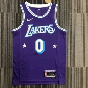 Maillot Homme Russell Westbrook Purple Team Jersey – 75th Anniversary City Edition