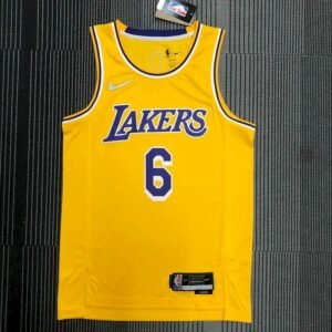 Maillot Homme LeBron James Yellow Team Jersey – 75th Anniversary Edition