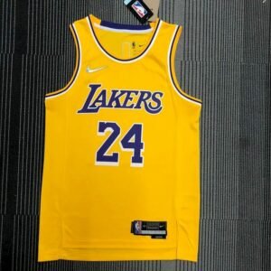 Maillot Homme Kobe Bryant Yellow Team Jersey – 75th Anniversary Edition