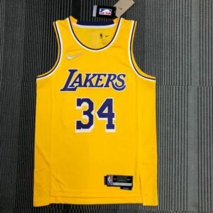 Maillot Homme Shaquille O’Neal Yellow Team Jersey – 75th Anniversary Edition