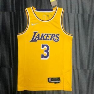 Maillot Homme Anthony Davis Yellow Team Jersey – 75th Anniversary Edition