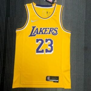 Maillot Homme LeBron James Yellow Team Jersey – 75th Anniversary Edition