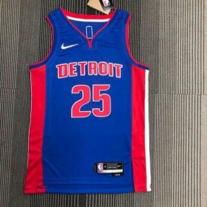 Maillot Homme Derrick Rose Blue Team Jersey – 75th Anniversary Edition
