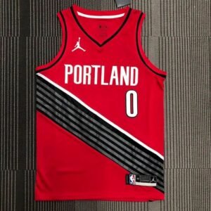 Maillot Homme Damian Lillard Red Team Jersey – Statement Edition