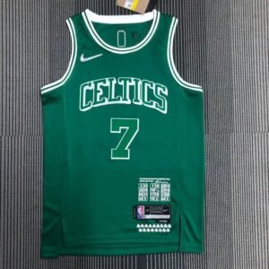 Maillot Homme Jaylen Brown Green Team Jersey – 75th Anniversary City Edition
