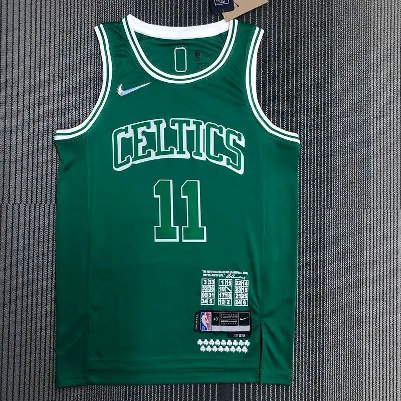 Maillot Homme Kyrie Irving Green Team Jersey – 75th Anniversary City Edition