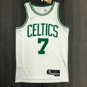 Maillot Homme Jaylen Brown White Team Jersey – 75th Anniversary Edition