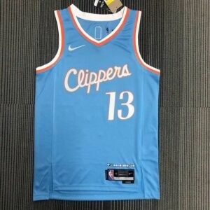 Maillot Homme Paul George Blue Team Jersey – 75th Anniversary City Edition