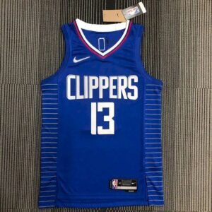 Maillot Homme Paul George Blue Team Jersey – 75th Anniversary Edition