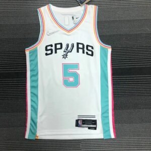 Maillot Homme Dejounte Murray White Team Jersey – 75th Anniversary City Edition