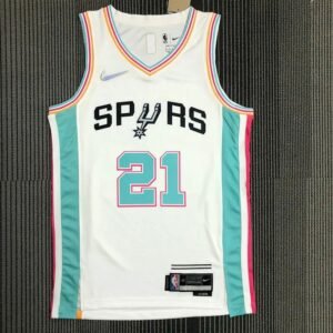 Maillot Homme Tim Duncan White Team Jersey – 75th Anniversary City Edition