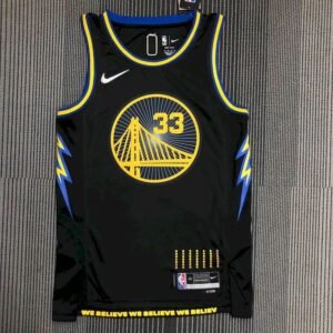 Maillot Homme James Wiseman Black Team Jersey – 75th Anniversary City Edition