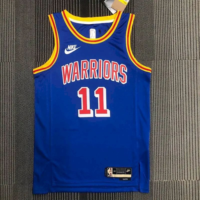 Maillot Homme Klay Thompson Blue Team Jersey – 75th Anniversary Classics Edition