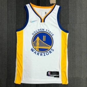 Maillot Homme Klay Thompson White Team Jersey – 75th Anniversary Edition
