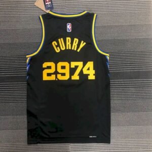 Maillot Homme Stephen Curry 2,974th 3-Pointer Jersey – 75th Anniversary Edition