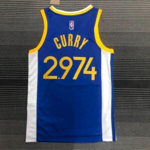 Maillot Homme Stephen Curry 2,974th 3-Pointer Jersey – 75th Anniversary Edition