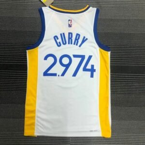 Maillot Homme Stephen Curry 2,974th 3-Pointer Jersey – 75th Anniversary Edition