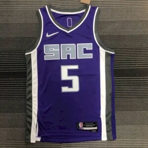 Maillot Homme De??Aaron Fox Purple Team Jersey – 75th Anniversary Icon Edition