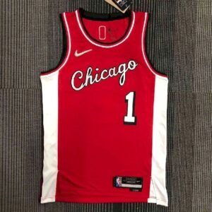 Maillot Homme Derrick Rose Red Team Jersey – City Edition