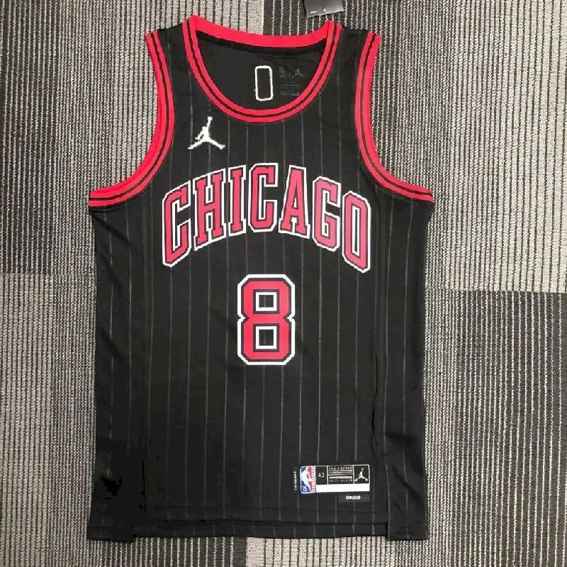 Maillot Homme Zach LaVine Black Team Jersey – Statement Edition