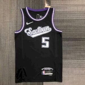 Maillot Homme De??Aaron Fox Black Team Jersey – City Edition