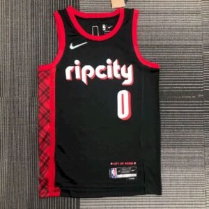 Maillot Homme Damian Lillard Black Team Jersey – City Edition