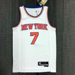 Maillot Homme Carmelo Anthony White Team Jersey – 75th Anniversary Edition