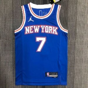 Maillot Homme Carmelo Anthony Blue Team Jersey – Statement Edition