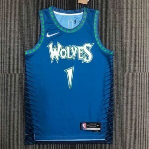 Maillot Homme Anthony Edwards Blue Team Jersey – City Edition