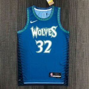 Maillot Homme Karl-Anthony Towns Blue Team Jersey – City Edition