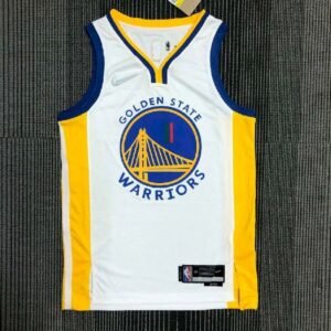 Maillot Homme Klay Thompson White Team Jersey – 75th Anniversary Edition