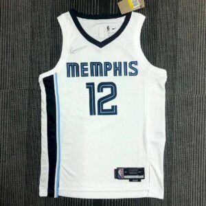 Maillot Homme Ja Morant White Team Jersey – 75th Anniversary Edition