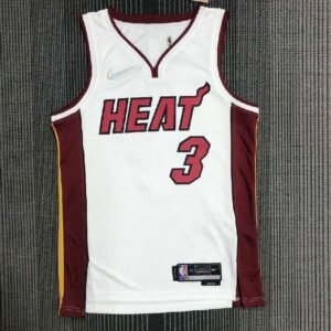 Maillot Homme Dwyane Wade White Team Jersey – 75th Anniversary Edition