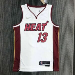 Maillot Homme Bam Adebayo White Team Jersey – 75th Anniversary Edition