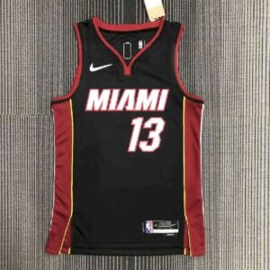 Maillot Homme Bam Adebayo Black Team Jersey – 75th Anniversary Edition
